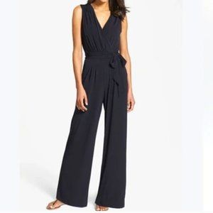 black sleeveless jumpsuit